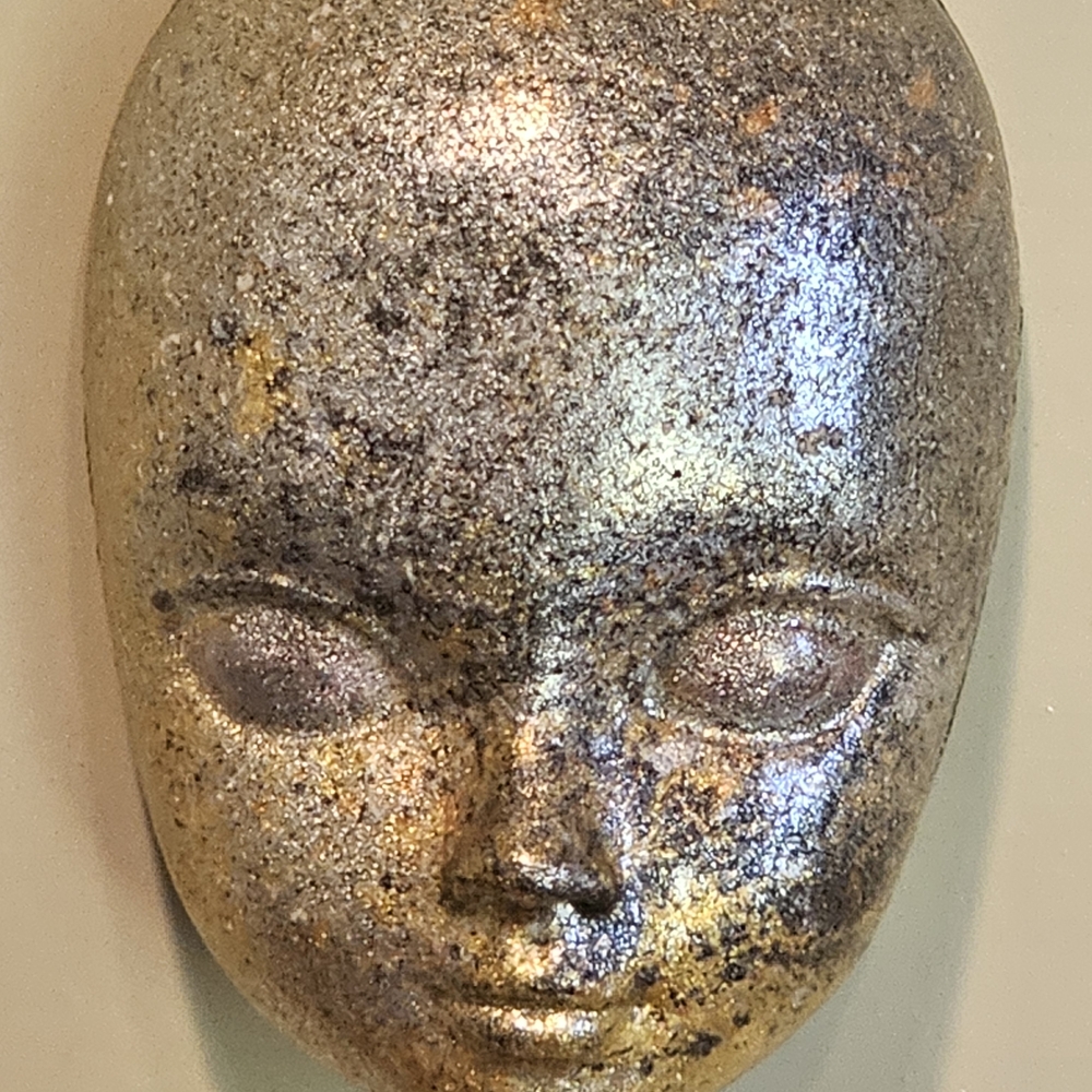 Handmade Rustic Face Halloween Magnet- Made From Resin And Plaster Of Paris OOAK